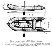 Конструкция лодки «ЛГН-2А» — «Волна»