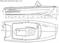 Общий вид и теоретический корпус лодки