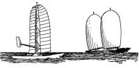 Парусники предложенные Боуденом (слева) и Дамплтоном