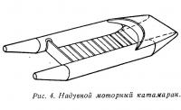 Рис. 4. Надувной моторный катамаран