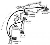 Схема маршрута гонки