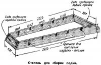 Стапель для сборки лодки