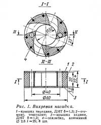 Рис. 1. Вихревая насадка