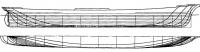 Теоретический чертеж пятимачтового корабля «Пройссен»