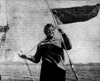Капитан яхты «Лидер» М. Хайретдинов — флагман похода