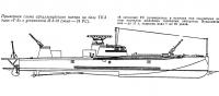 Примерная схема артиллерийского катера на базе ТКА