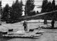 Пробная сборка и испытания первого катамарана на Белоярском водохранилище