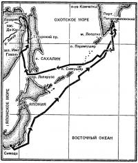Схема маршрута плавания «Хеды»