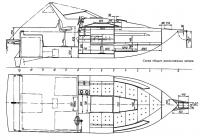 Схема общего расположения катера