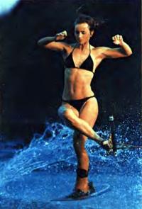 Выступает белорусская воднолыжница Марина Амельянчик