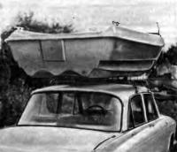 Лодка «Ильмень» на крыше автомобиля
