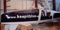 Лодка "Keep it blue" на стапеле