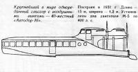 Однореданный глиссер с воздушными винтами 40-местный «Автодор-16»