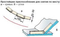 Простейшие приспособления для снятия по месту
