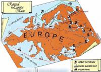 Схема регаты Round Europe Race — 2000