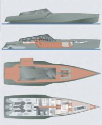 Схемы общего расположения "Wally 118"