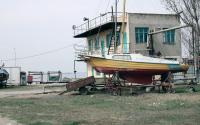 Типичный пейзаж херсонского яхт-клуба