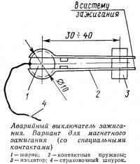 Аварийный выключатель зажигания