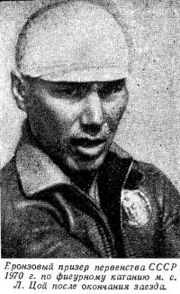 Бронзовый призер СССР 1970 г. по фигурному катанию Л. Цой