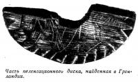 Часть пеленгационного диска, найденная в Гренландии