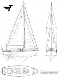 Чертежи общего вида яхты Топаз