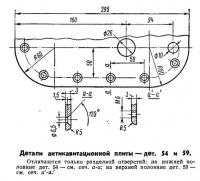 Детали антикавитационной плиты