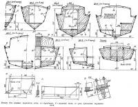 Эскизы для килевых вариантов яхты