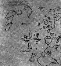 Фрагмент карты с изображением Винланда в виде острова