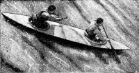 Каноэ-двойка на реке Амате (1966 г.)