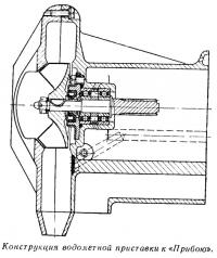 Конструкция водометной приставки к «Прибою»