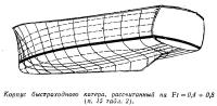 Корпус быстроходного катера