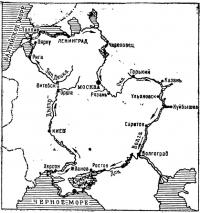 Маршрут испытательного пробега 1971 года