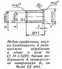 Медно-графитовая втулка