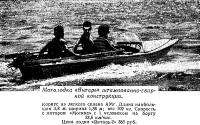 Мотолодка «Янтарь» штампованно-сварной конструкции