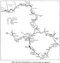 Общая карта-схема трех туристских маршрутов