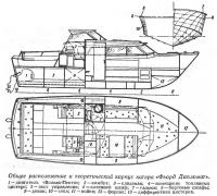 Общее расположение и теоретический корпус катера «Фьорд Дипломат»