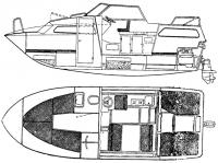 Общее расположение катера «Мариехолм-24»