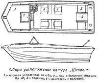 Общее расположение катера Шеврон