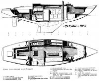 Общее расположение яхты «Сатурн»