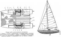 Общий вид и расположение катамарана