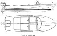 Общий вид моторной лодки