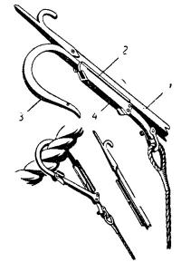 Отпорный крюк с карабином
