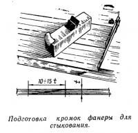 Подготовка кромок фанеры для стыкования