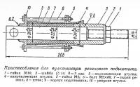 Приспособление для вулканизации резинового подшипника