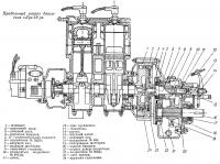 Продольный разрез двигателя «Луч-18-р»