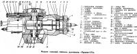 Разрез силовой головки двигателя Ураган-175