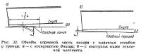 Рис. 13. Обводы кормовой части катера с плавным отгибом у транца