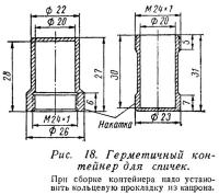 Рис. 18. Герметичный контейнер для спичек