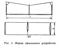 Рис. 3. Форма крыльевого устройства