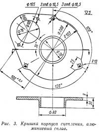 Рис. 3. Крышка корпуса сцепления, алюминиевый сплав